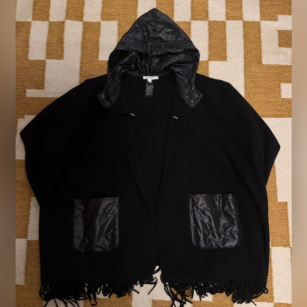 Chico's Elegant Black Poncho